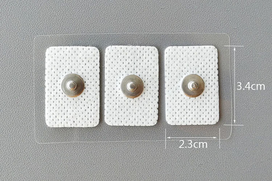폴리우레탄 3.9 밀리미터 2.3cm*3.4cm ECG 전극 패드